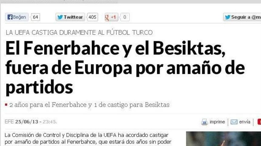 Avrupa Basınında Uefa Kararları Damga Vurdu