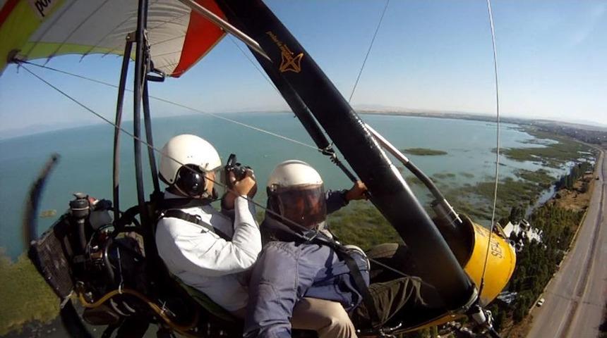 Başkan Taş&ccedil;ı G&ouml;ky&uuml;z&uuml;nden Beyşehir'i Fotoğrafladı