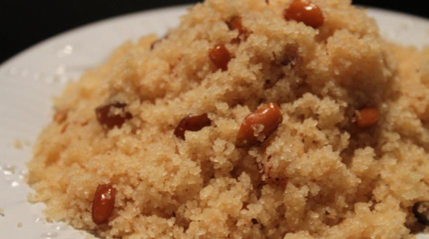 Vişneli irmik helvası