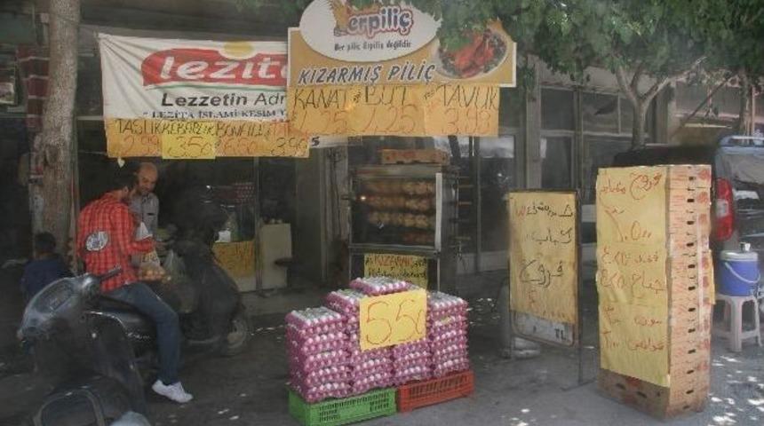 Kilis Esnafı, Arap&ccedil;a D&ouml;viz Asarak M&uuml;şteri &Ccedil;ekiyor