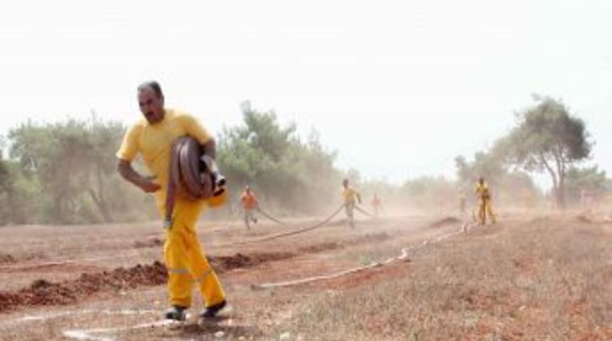 Ekipler, Orman Yangınını En Kısa S&uuml;rede S&ouml;nd&uuml;rmek I&ccedil;in Yarıştı
