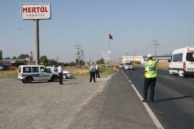 Çorlu'da Trafik Kontrolleri Devam Ediyor