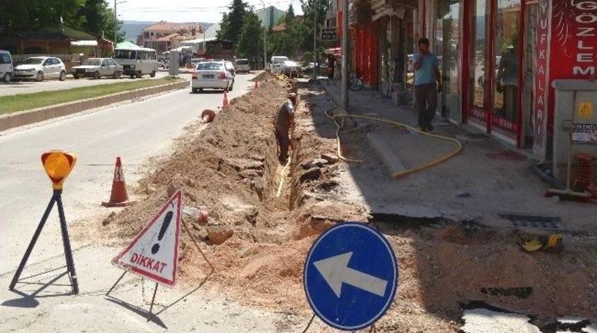 Tavşanlı'da Doğalgaz &Ccedil;alışmaları