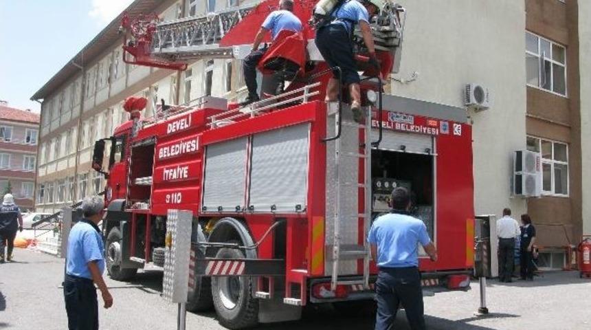 Hastanede Yangın Tatbikatı