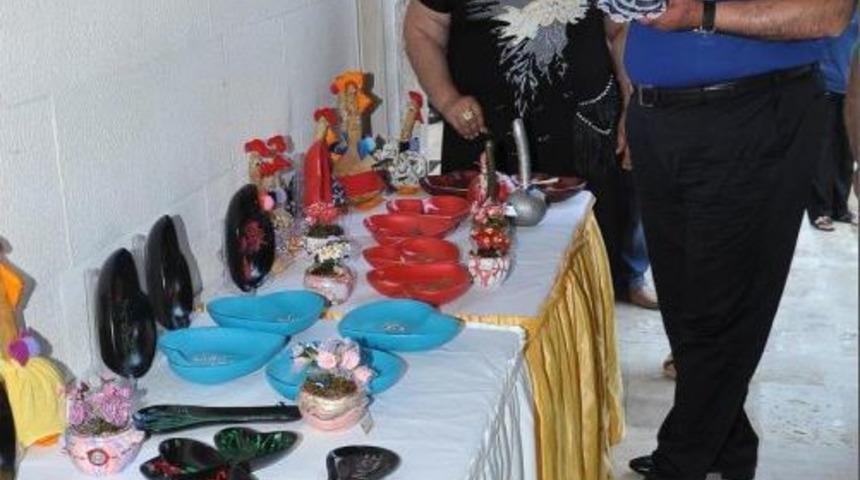 Evrenseki K&uuml;lt&uuml;revi'nde Ebru Ve El Sanatları Sergisi A&ccedil;ıldı