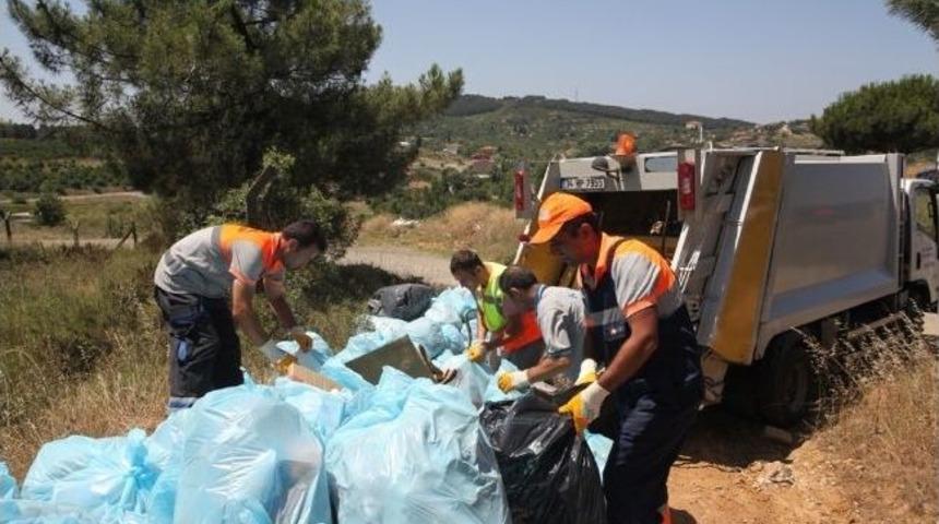 &Ccedil;evre G&ouml;n&uuml;ll&uuml;leri Aydos Ormanını Temizledi