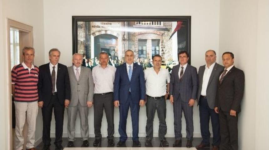 Başkanlardan Satso&rsquo;ya &Ccedil;ifte Ziyaret