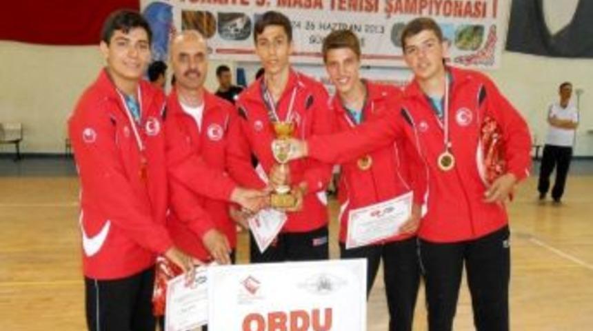Masa Tenisinde T&uuml;rkiye Şampiyonu Ordu Oldu
