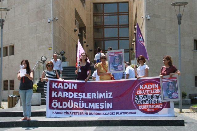 Kadın Cinayetlerini Durduracağız Platformu'ndan Kadın Cinayetlerine Protesto