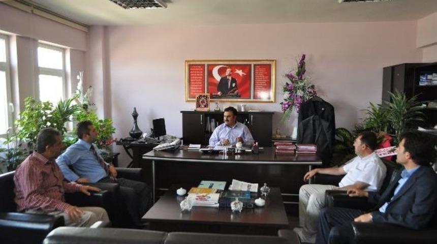 Valilik &Ouml;zel Kalem M&uuml;d&uuml;r&uuml; &Uuml;nal Aydın, Aile Ve Sosyal Politikalar İl M&uuml;d&uuml;r&uuml; Şinasi Erol&rsquo;u Makamında Ziyaret Etti