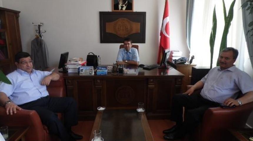 Cumhuriyet Başsavcısı Ve İl Emniyet M&uuml;d&uuml;r&uuml;, Hakim Ve Savcılara Uğurlama Ziyareti Yaptı