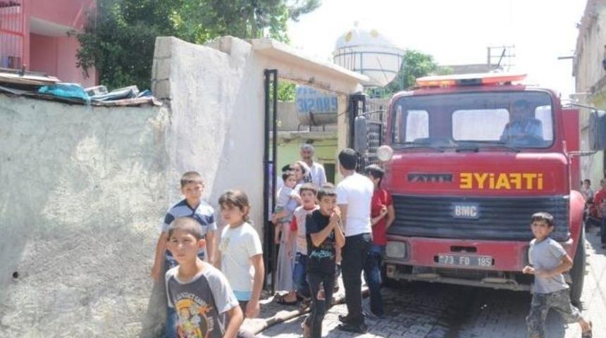 Cizre'de Yangın Paniği