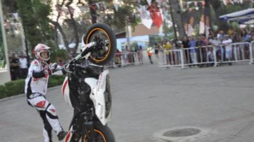 4. Manavgat Motosiklet Festivali Mokus'un G&ouml;sterisiyle Başladı