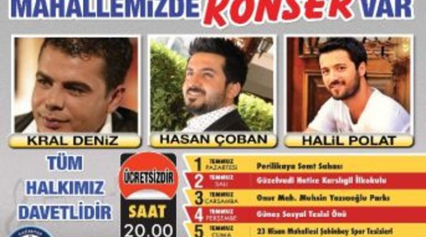 Şahinbey Belediyesi 5 Mahallede Yerel Sanatçılarla Konser Verecek