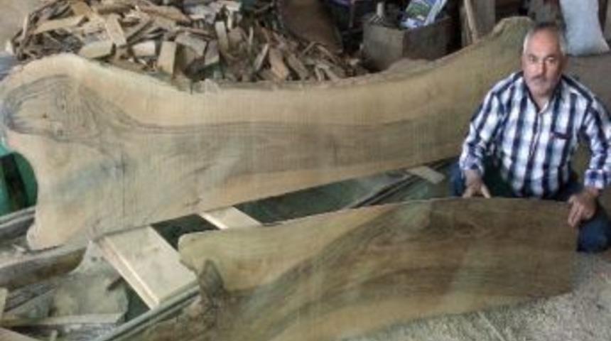 Ceviz Ağacı Kerestesinden Hayvan Resimleri &Ccedil;ıktı