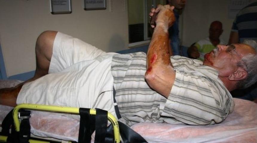 Trafiğe Kapalı Yolda Arka Arkaya 2 Trafik Kazası