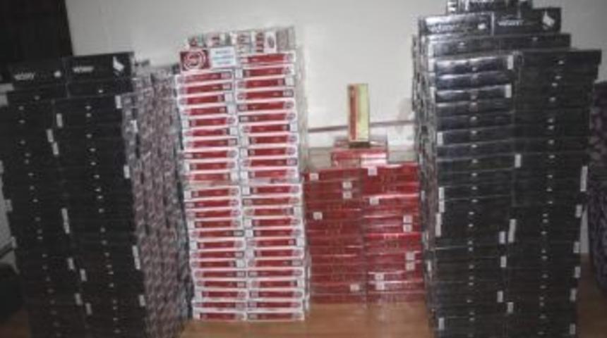 Afyonkarahisar&rsquo;da 12 Bin Paket Ka&ccedil;ak Sigara Ele Ge&ccedil;irildi