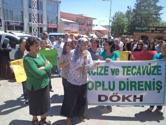 Varto'da Bingöl'deki Cinsel İstismar Olayı Protesto Edildi