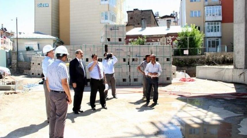 Fidan Yazıcıoğlu K&uuml;lt&uuml;r Merkezinde &Ccedil;alışmalar Devam Ediyor