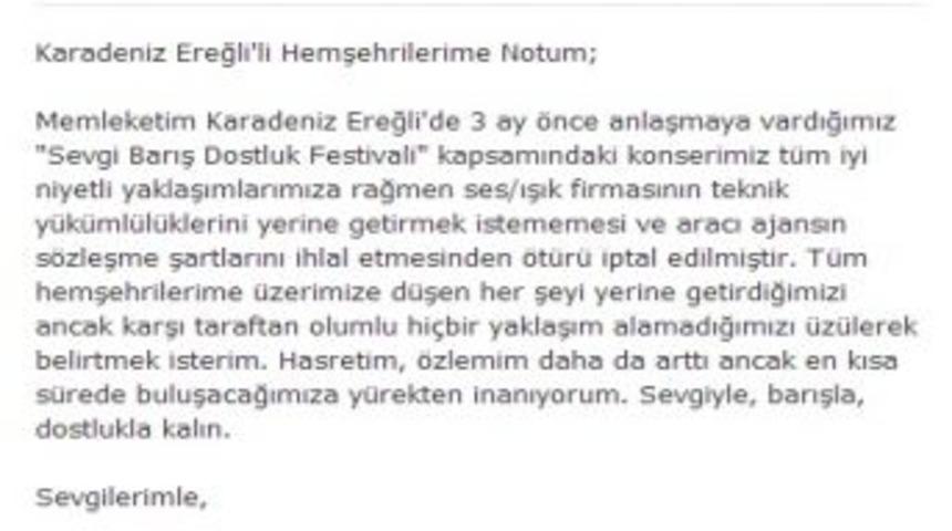 Başkan Posbıyık: Murat Boz Ereğli'ye Gelecek