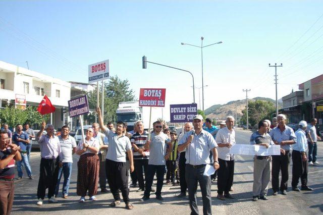 Gaziantepli Çiftçilerden BOTAŞ'a Tepki