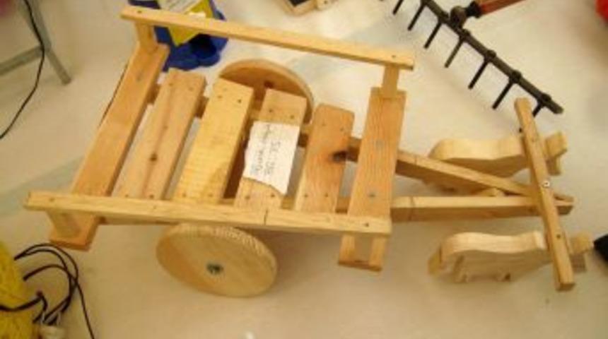 Kağızman&rsquo;da k&uuml;&ccedil;&uuml;k kağnı yapımı