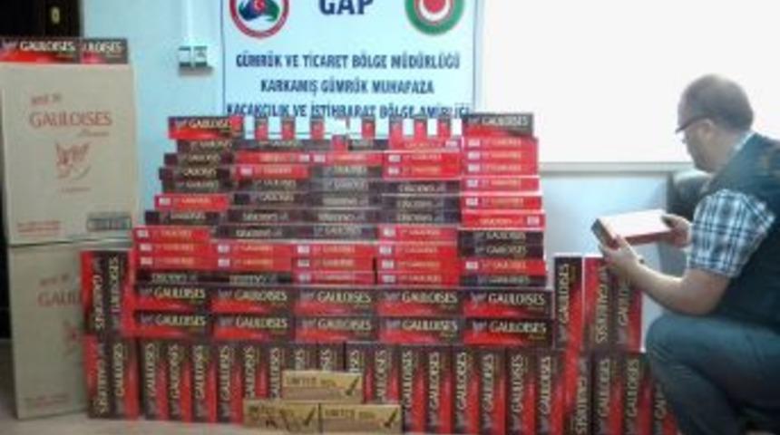 Karkamış&rsquo;ta 2 Bin 500 Paket Ka&ccedil;ak Sigara Ele Ge&ccedil;irildi