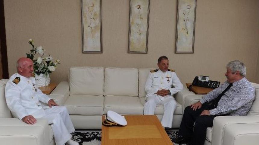 Komutanlardan Başkan Akaydın&rsquo;a Kabotaj Bayramı Ziyareti