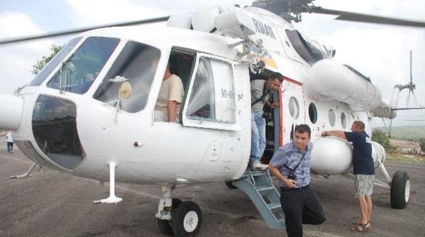 Yangın Helikopteri İle Keşif U&ccedil;uşu Yapıldı