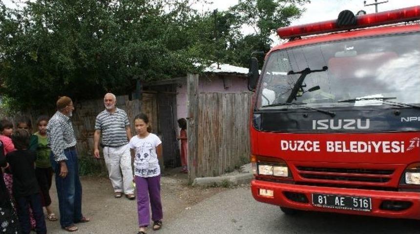 D&uuml;zce&rsquo;de K&uuml;&ccedil;&uuml;k &Ccedil;aplı Yangın İtfaiyeyi Alarma Ge&ccedil;irdi