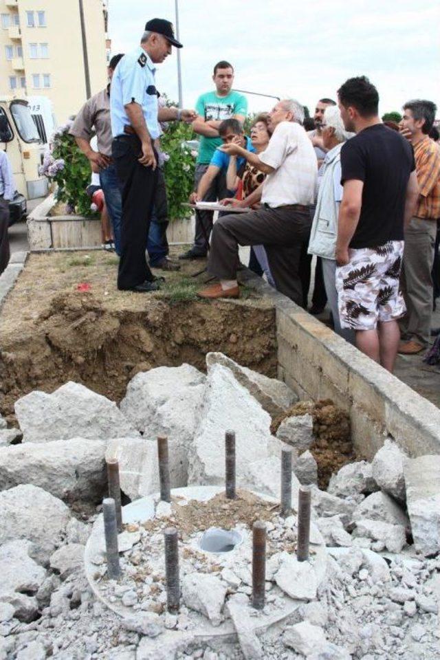 Mahalle Halkından Baz Istasyonuna Tepki 1