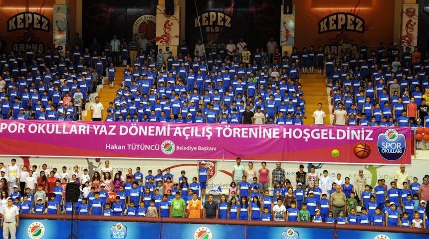 Kepez&rsquo;de 3 Bin &Ouml;ğrenci Yaz Spor Okuluna Başladı