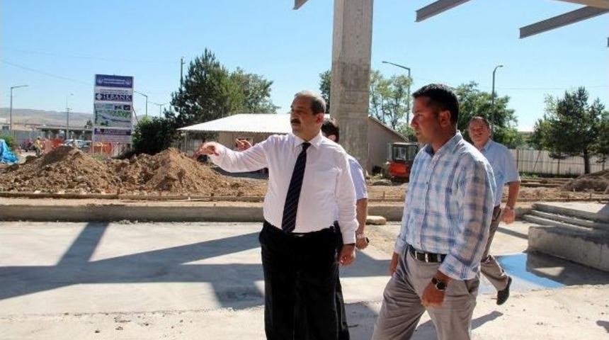 Başkan Ürgüp, Terminalde Devam Eden Çalışmaları İnceledi