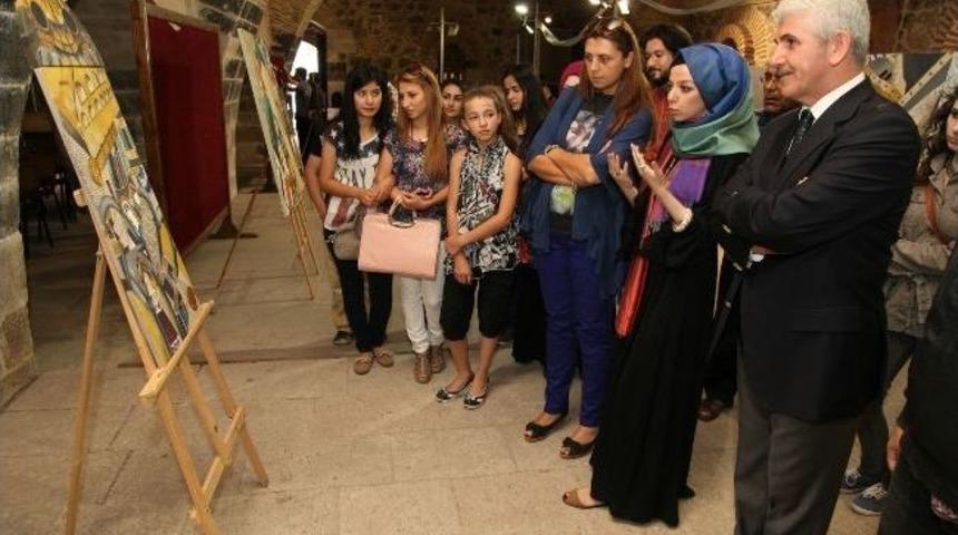 &Uuml;niversite &Ouml;ğrencisinden Resim Sergisi