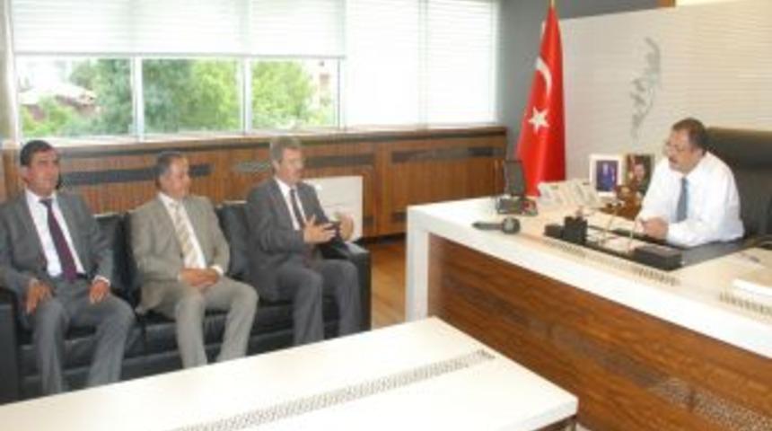 Pancar Ekiciler Kooperatifi'nden Başkan &Ouml;zhaseki'ye Ziyaret