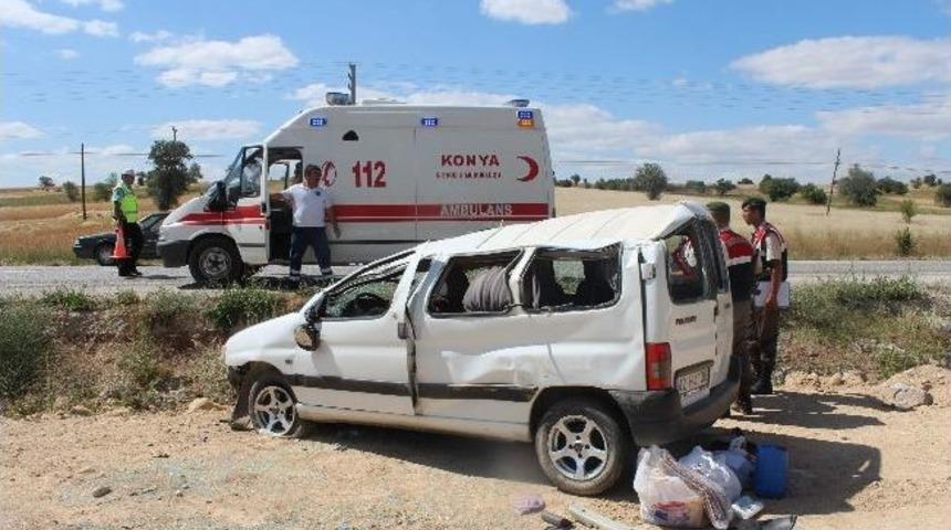 Beyşehir'de pazar d&ouml;n&uuml;ş&uuml; kaza: 1 &ouml;l&uuml;, 1 yaralı