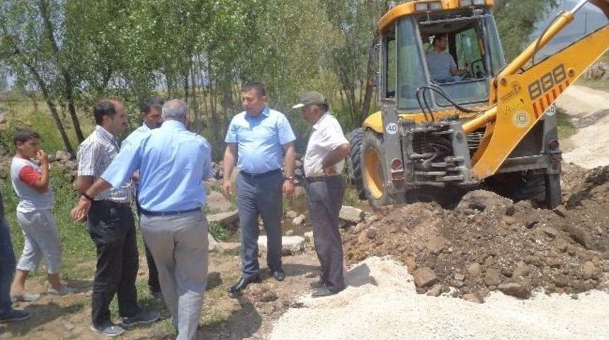 Kaymakam Şahin Yol Yapım &Ccedil;alışmalarını Denetledi