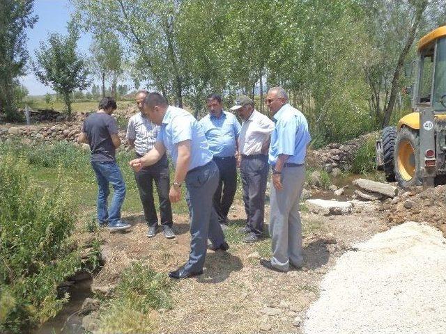 Kaymakam Şahin Yol Yapım Çalışmalarını Denetledi