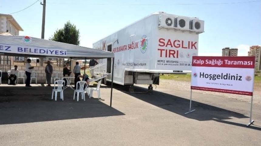 Kepez&rsquo;de 3 Bin Kişinin Kalp Taraması Yapıldı