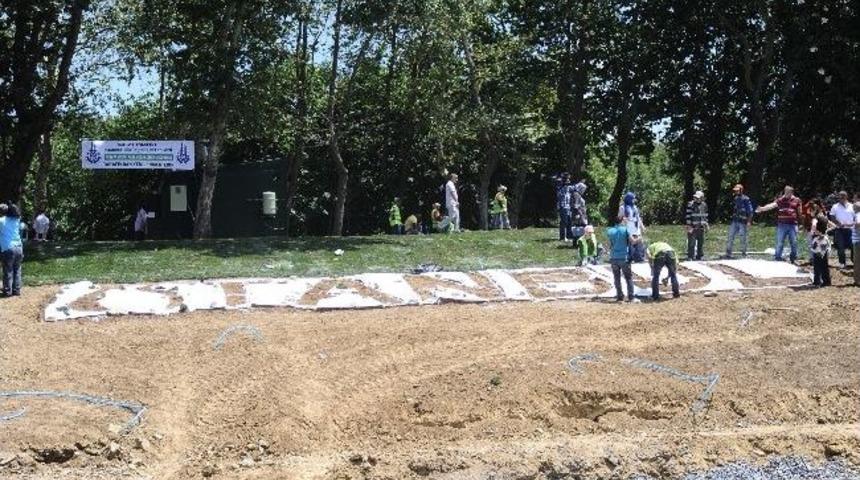 (&ouml;zel Haber) Gezi Parkı'na &Ccedil;imlerle "istanbul" Yazılıyor