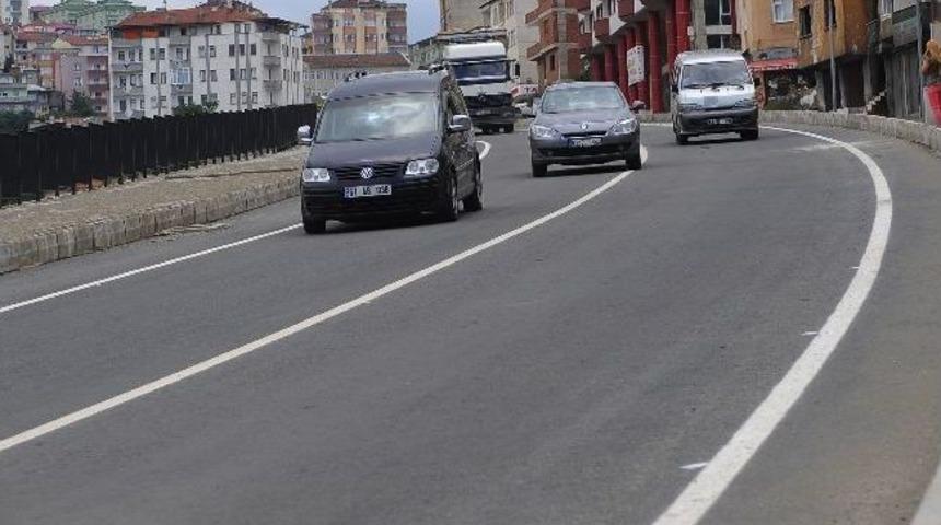 Trabzon&rsquo;un Erdoğdu Yolu Trafiğe A&ccedil;ıldı