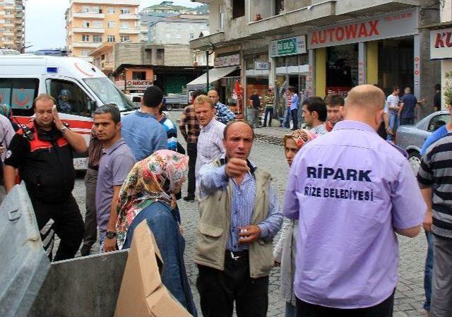 Rize Adliyesi Önünde Arbede