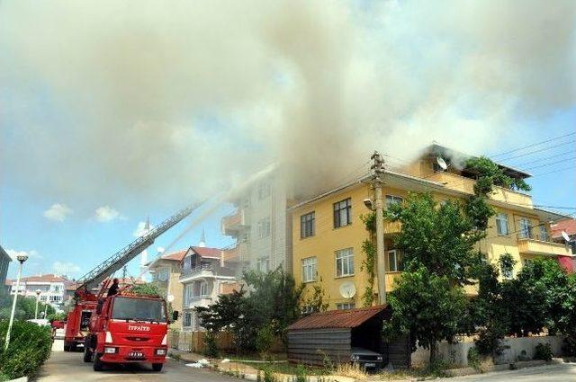 Gönen'de Yangın