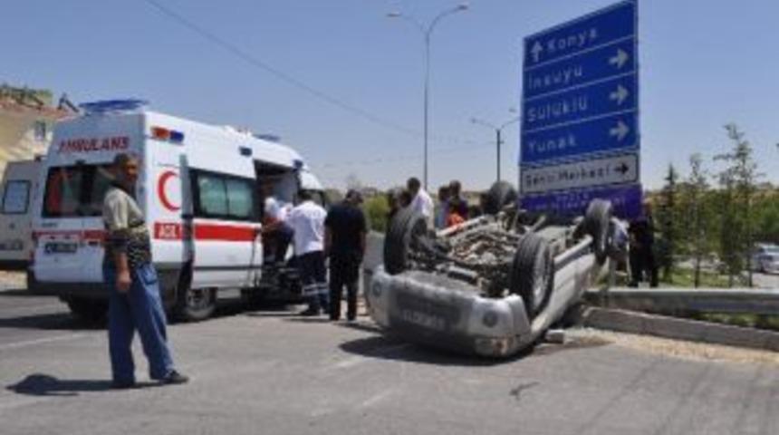 Cihanbeyli&rsquo;de Trafik Kazası: 4 Yaralı