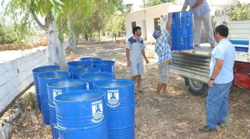 Bodrum Belediyesi Bağlı K&ouml;ylere &Ccedil;&ouml;p Hizmeti Veriyor