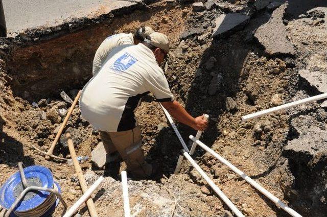 Bodrum’da Altyapı Faaliyetleri Hızla Devam Ediyor