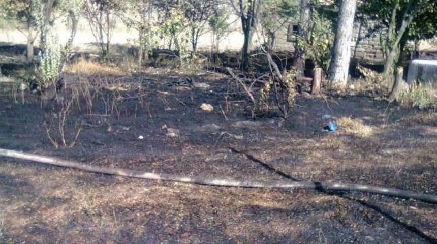 Hisarcık&rsquo;ta Arazi Yangını