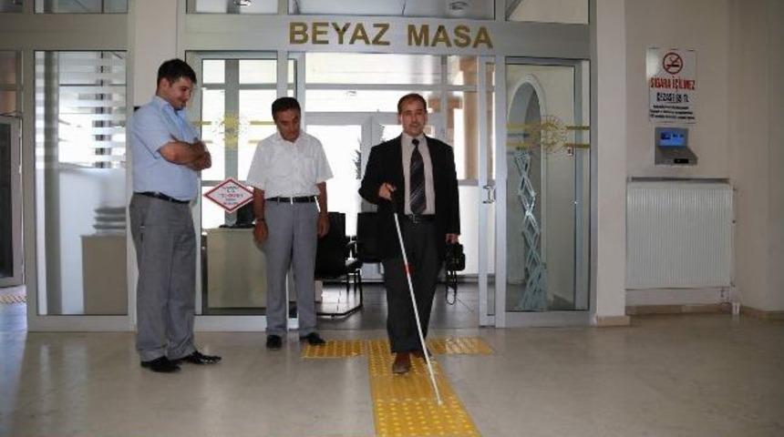 Talas'ta G&ouml;rme Engelli Yolu