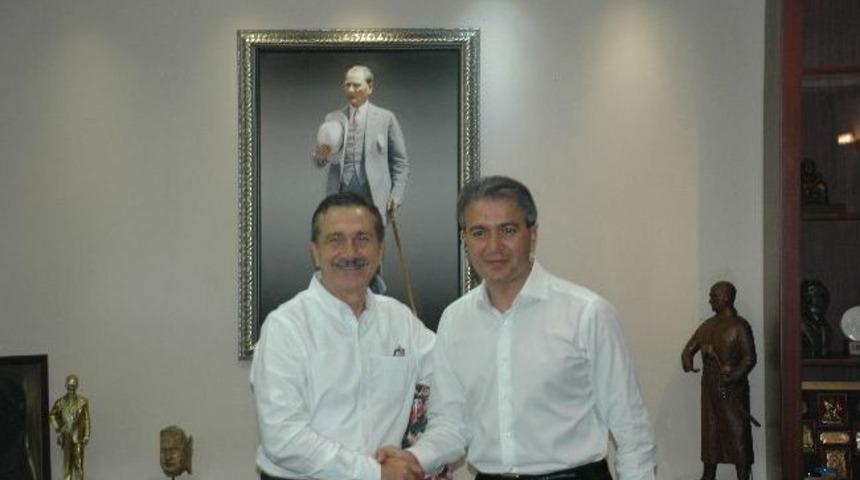 Başkan Ata&ccedil;'a Bel&ccedil;ika'dan Konuk