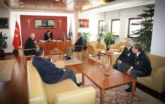 Gazilerden Başkan Tiryaki&rsquo;ye Ziyaret 1